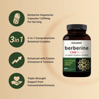 NatureBell Berberine Supplement 1500mg, 240 Veggie Capsules